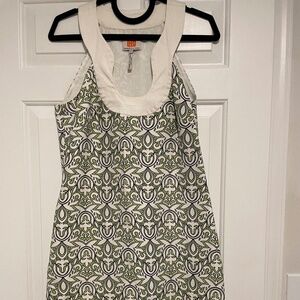 Laundry by Design Green Pattern Halter Dress